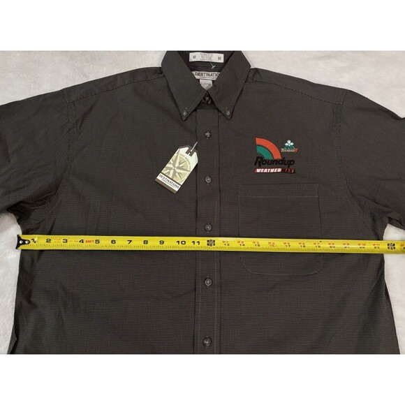 Roundup WeatherMax Logo Button-Down Long Sleeve Shirt Mens Medium NWT Transorb - Picture 5 of 5
